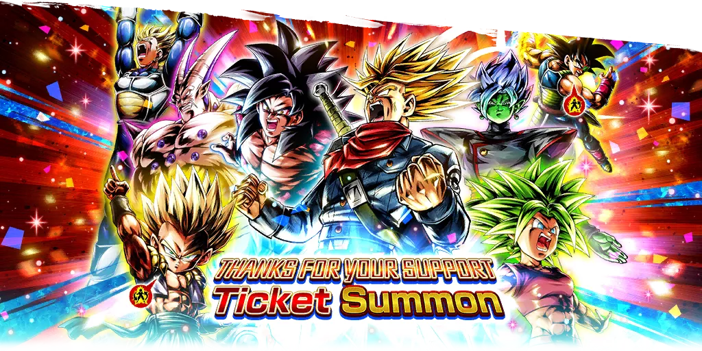 THANKS FOR YOUR SUPPORT Ticket Summon