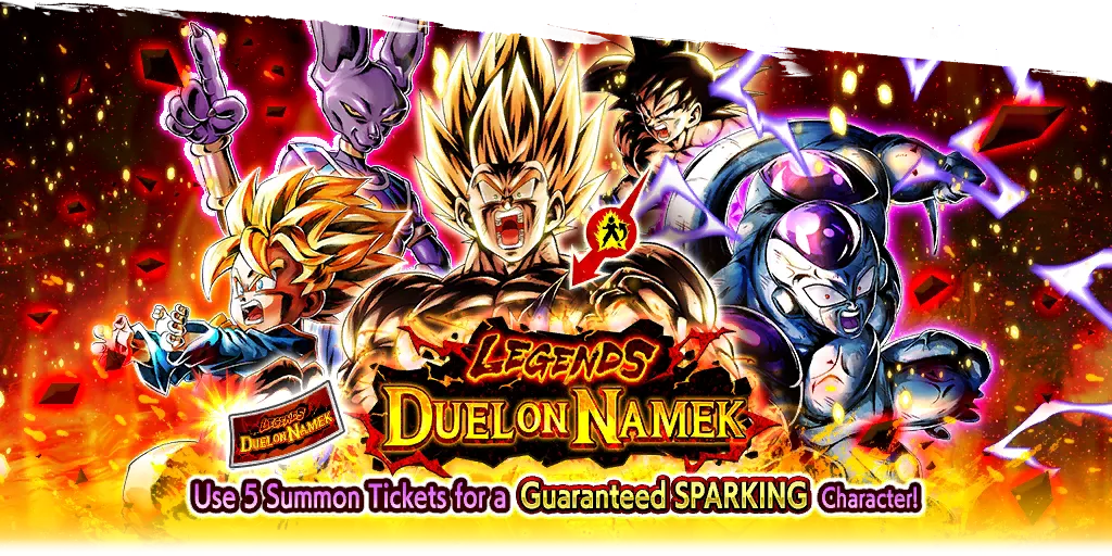 Legends Duel on Namek SPARKING Rarity Guaranteed Ticket Summon