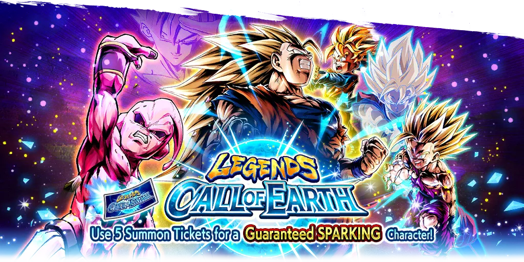 Legends Call of Earth SPARKING Rarity Guaranteed Ticket Summon