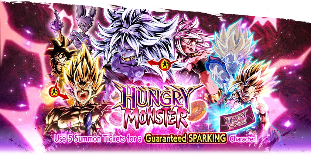 Hungry Monster SPARKING Rarity Guaranteed Ticket Summon