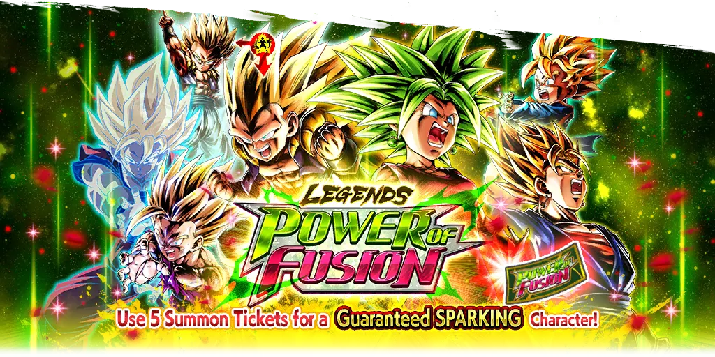 Legends Power of Fusion SPARKING Guaranteed Ticket Summon