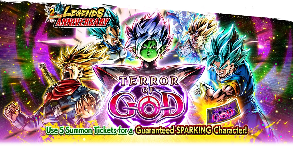 2nd Anniversary Terror of God SPARKING Guaranteed Ticket Summon
