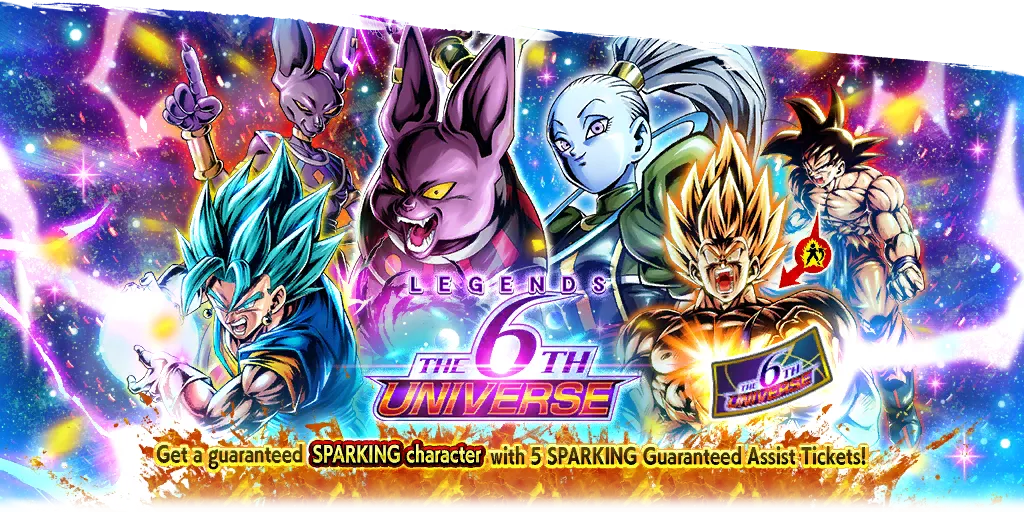 LEGENDS THE 6TH UNIVERSE SPARKING Guaranteed Ticket Summon