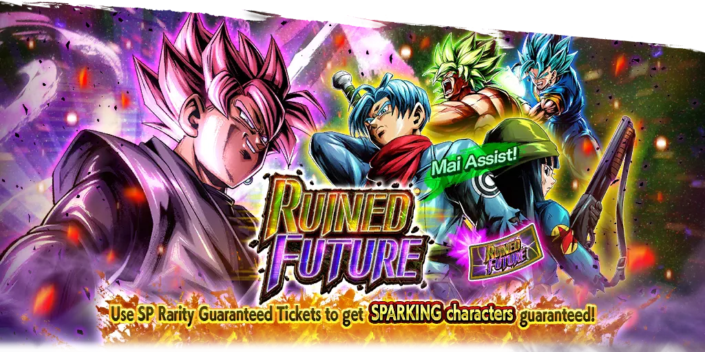 RUINED FUTURE SPARKING Rarity Guaranteed Ticket Summon