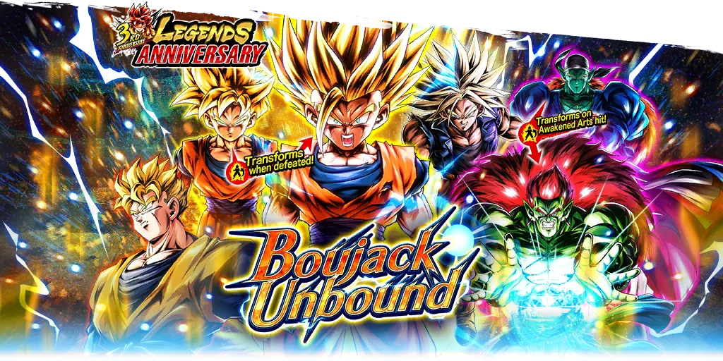 LEGENDS ANNIVERSARY - BOUJACK UNBOUND - SPARKING Guaranteed Ticket Summon