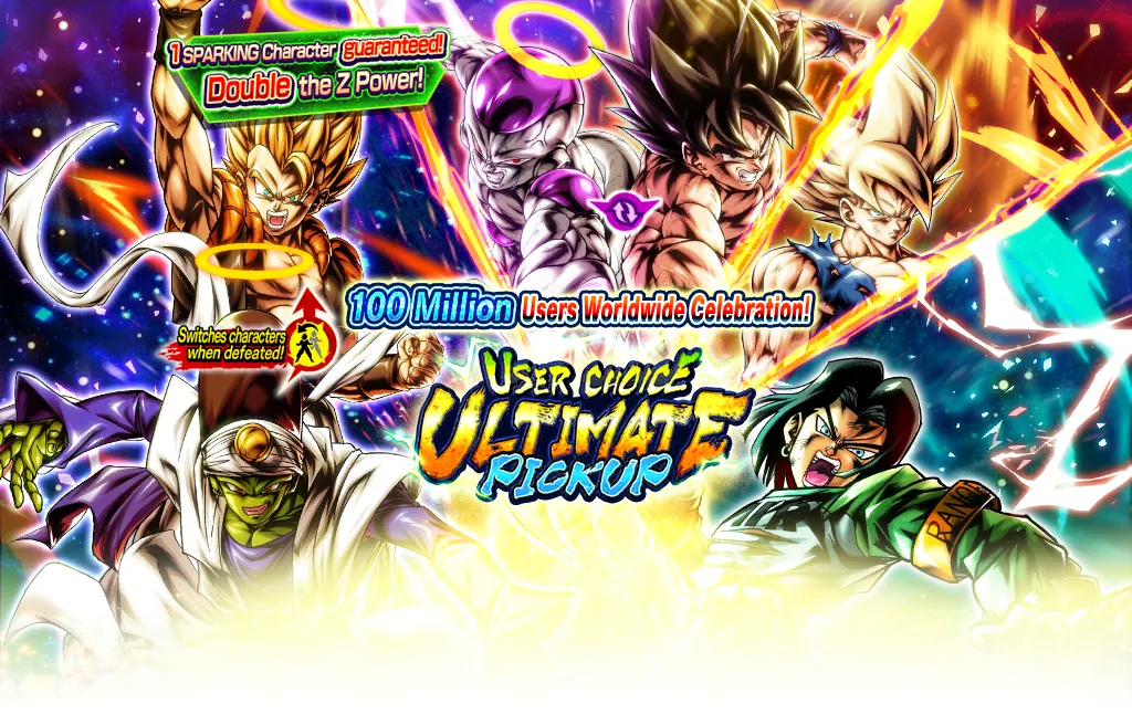 100 Million Users Worldwide Celebration! USER CHOICE ULTIMATE PICKUP