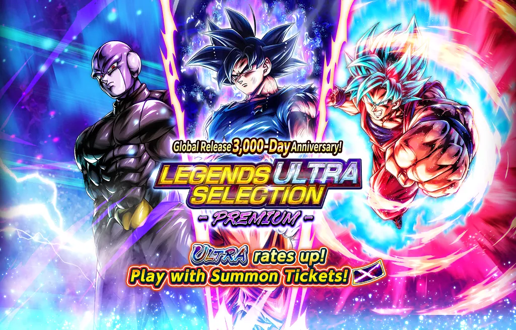 Global Release 3,000-Day Anniversary! LEGENDS ULTRA SELECTION - PREMIUM -