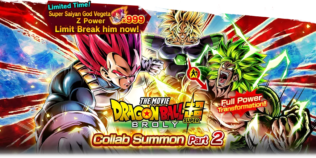 "Dragon Ball Super: Broly" Collab Summon Part 2