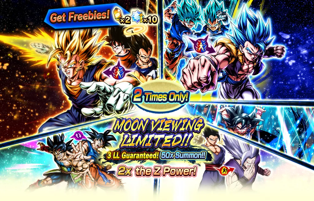 3 LL Guaranteed! 50x Summon!! MOON VIEWING LIMITED!!