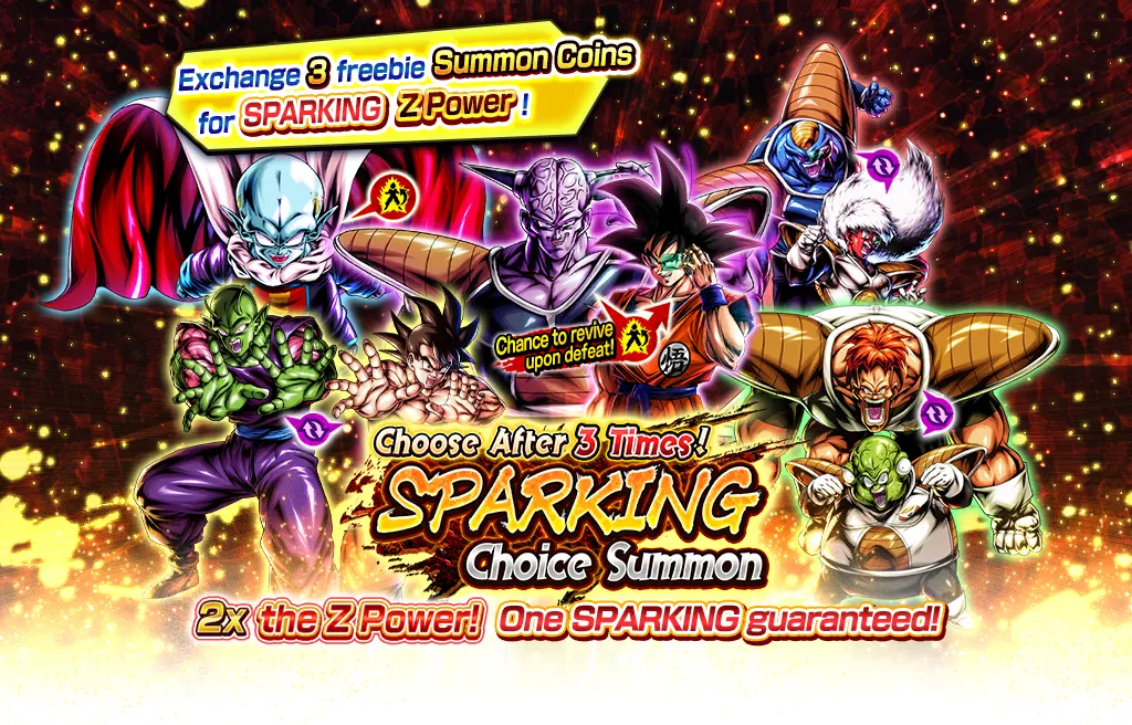 Choose After 3 Times! SPARKING CHOICE SUMMON