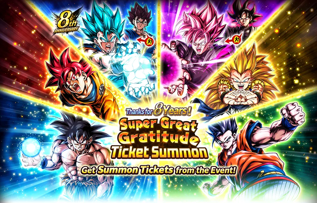 THANKS FOR 8 YEARS! Super Great Gratitude SP Guaranteed Ticket Summon