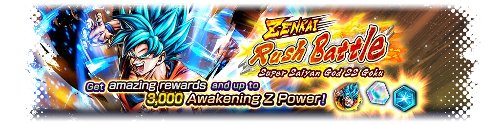 ZENKAI Rush Battle - Super Saiyan God SS Goku -