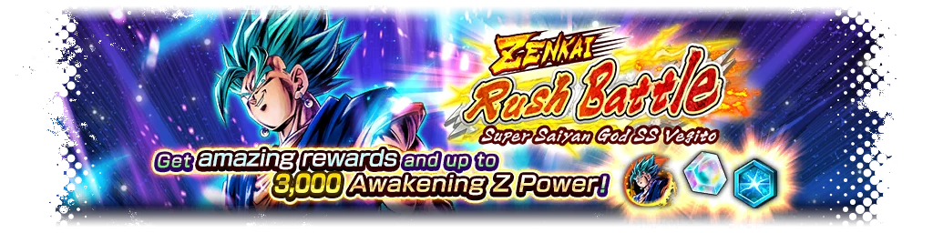 ZENKAI Rush Battle - Super Saiyan God SS Vegito -